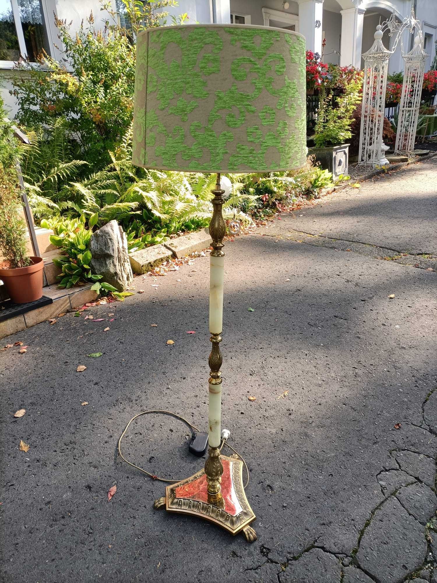 Lampa mosięzna stojaca