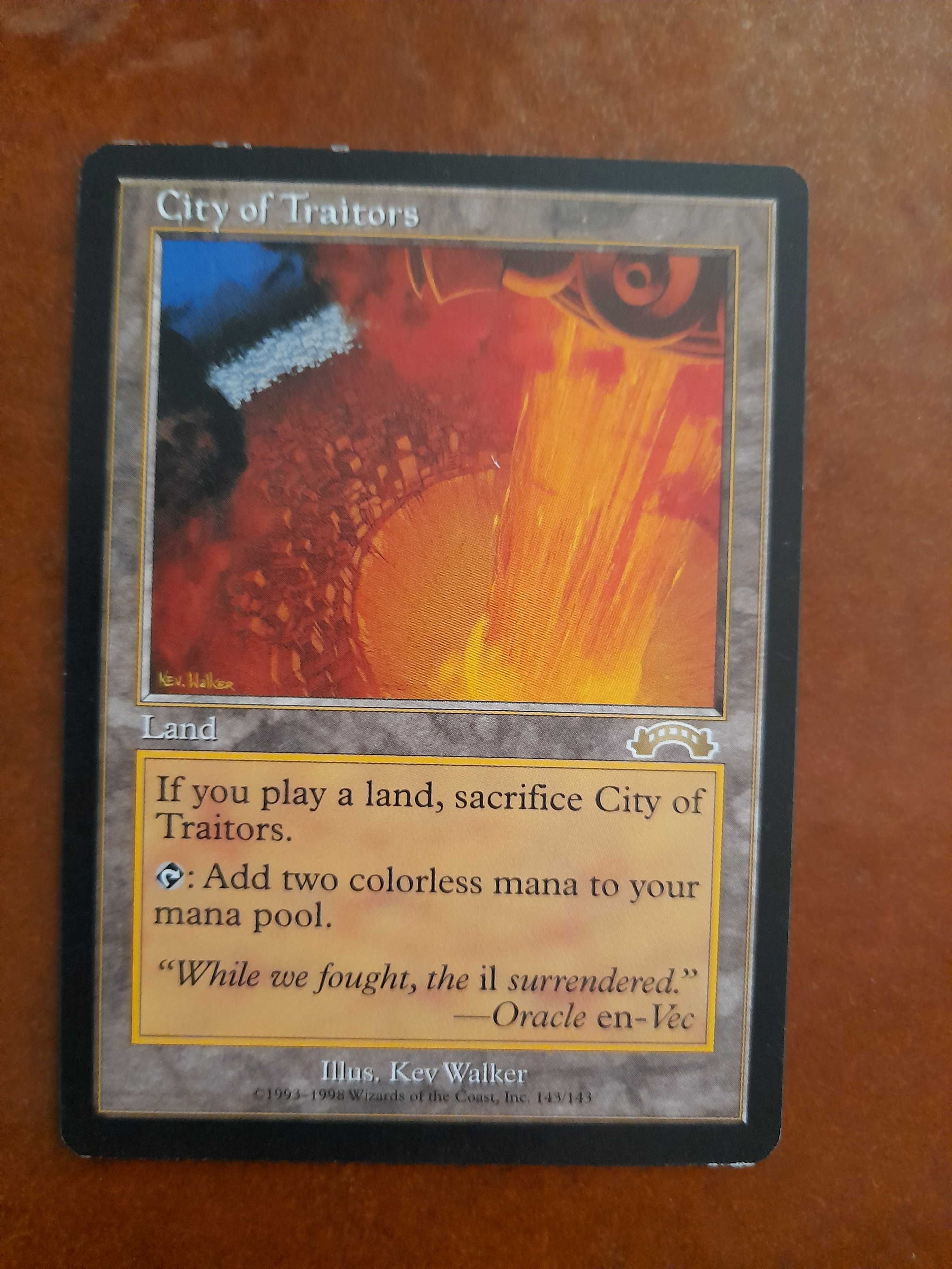 Magic the gathering City of Traitors MTG