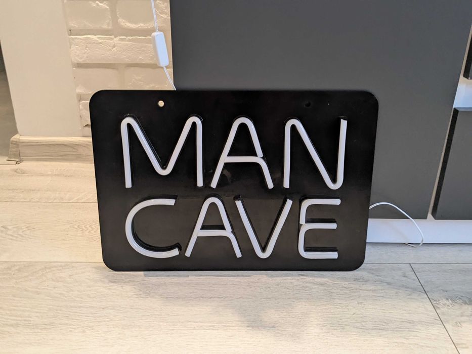 LED Neon na ścianę MAN CAVE, USB z włącznikiem.