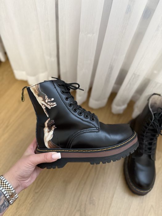 Шкіряні жіночі черевики dr. martens jadon smooth