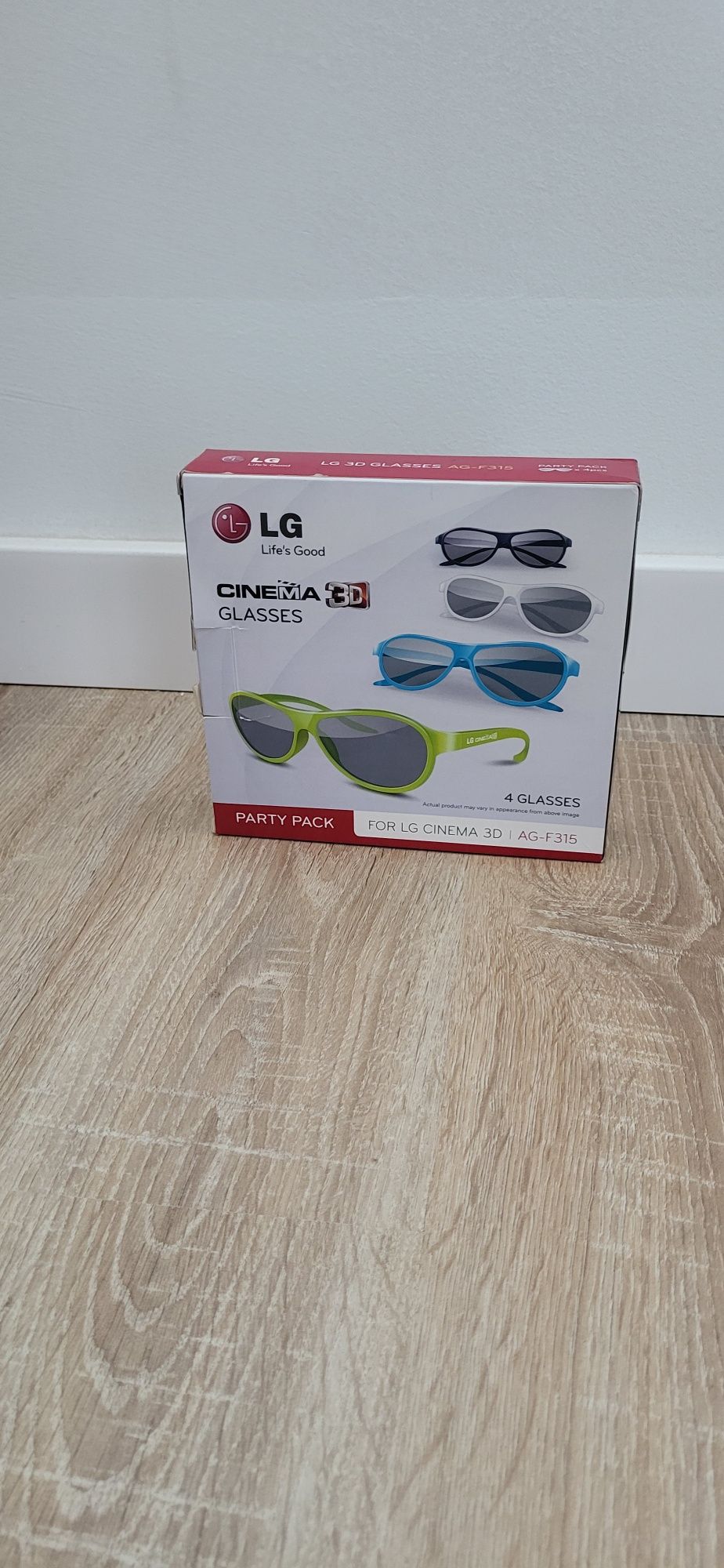 Okulary 3D cinema glasses LG zestaw 4