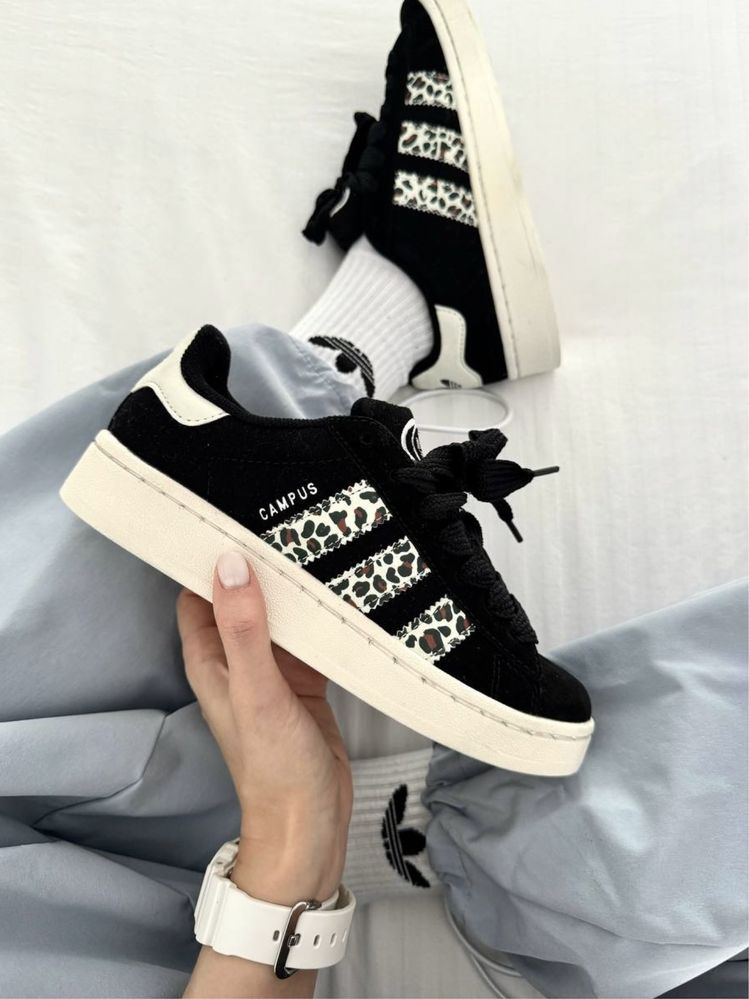 Кросівки жіночі Adidas Campus Leopard Black 36-40