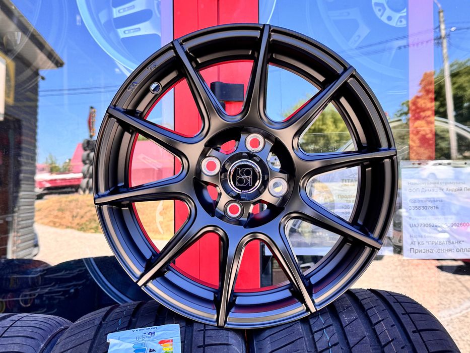 Нові Чорні титани R15 4x100 6j et35 Suzuki Renault Honda Kia Hyundai