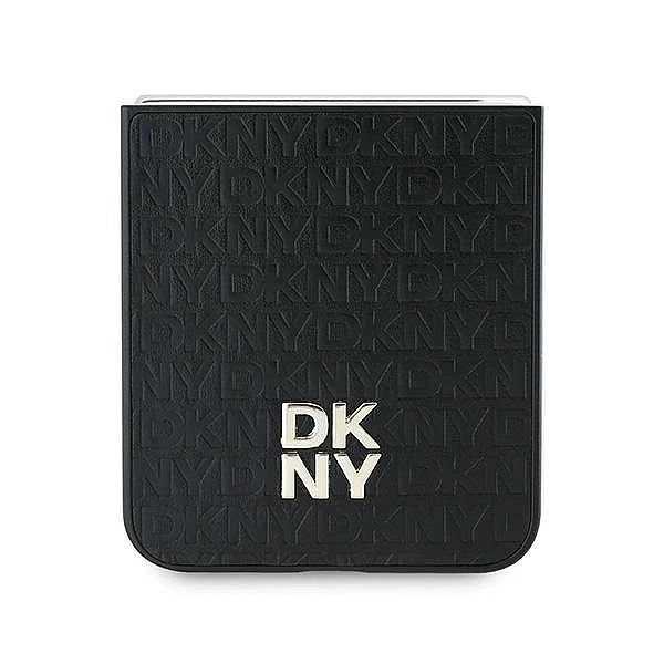 Etui DKNY Repeat Pattern Stack Logo na Samsung Galaxy Z Flip6 - czarne