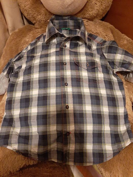 Camisa xadrez 7 anos
