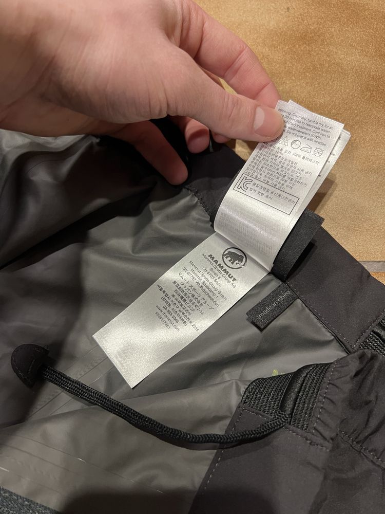 Штани Mammut gore-tex оригінал чоловічі мембрана трекунгові від дощу
