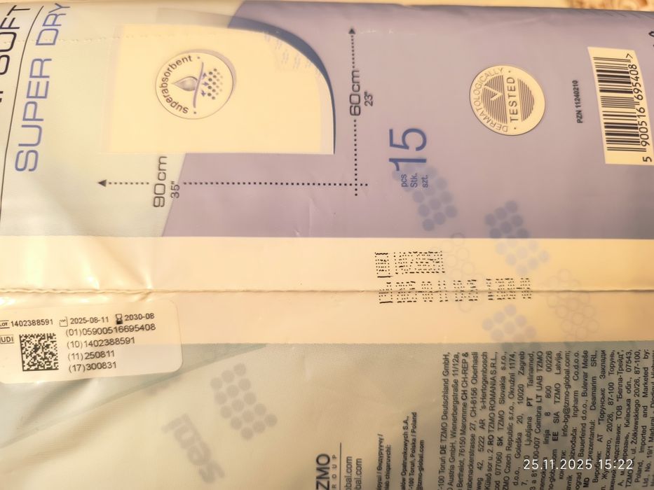 Podkład higieniczny Seni Soft Super Dry 60x90 cm