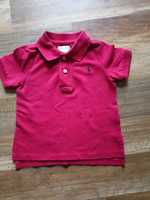 Ralph Lauren koszulka polo 80 86 czerwona 12 miesięcy t-shirt