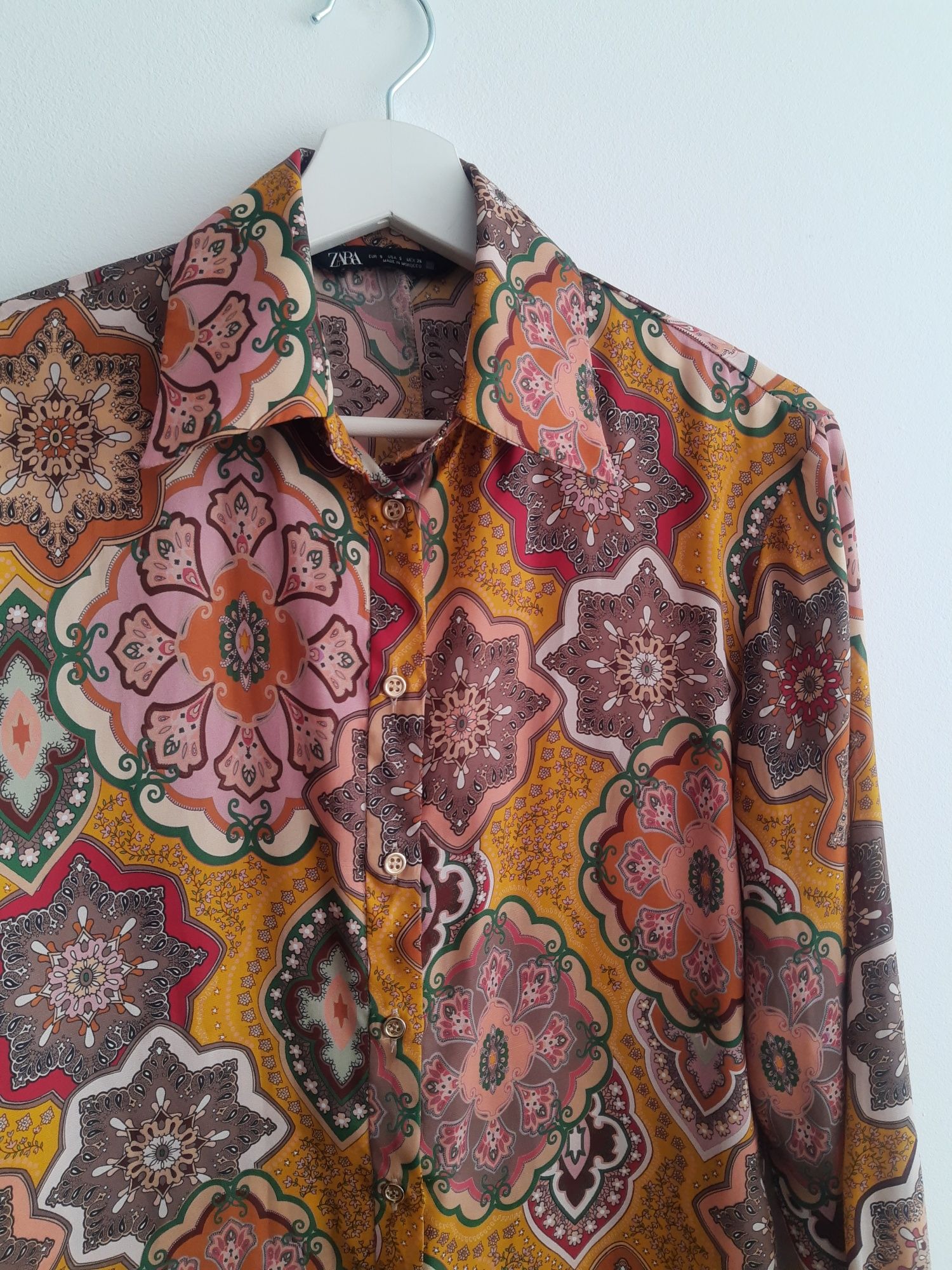 Koszula Zara boho hippie wzorye mandale