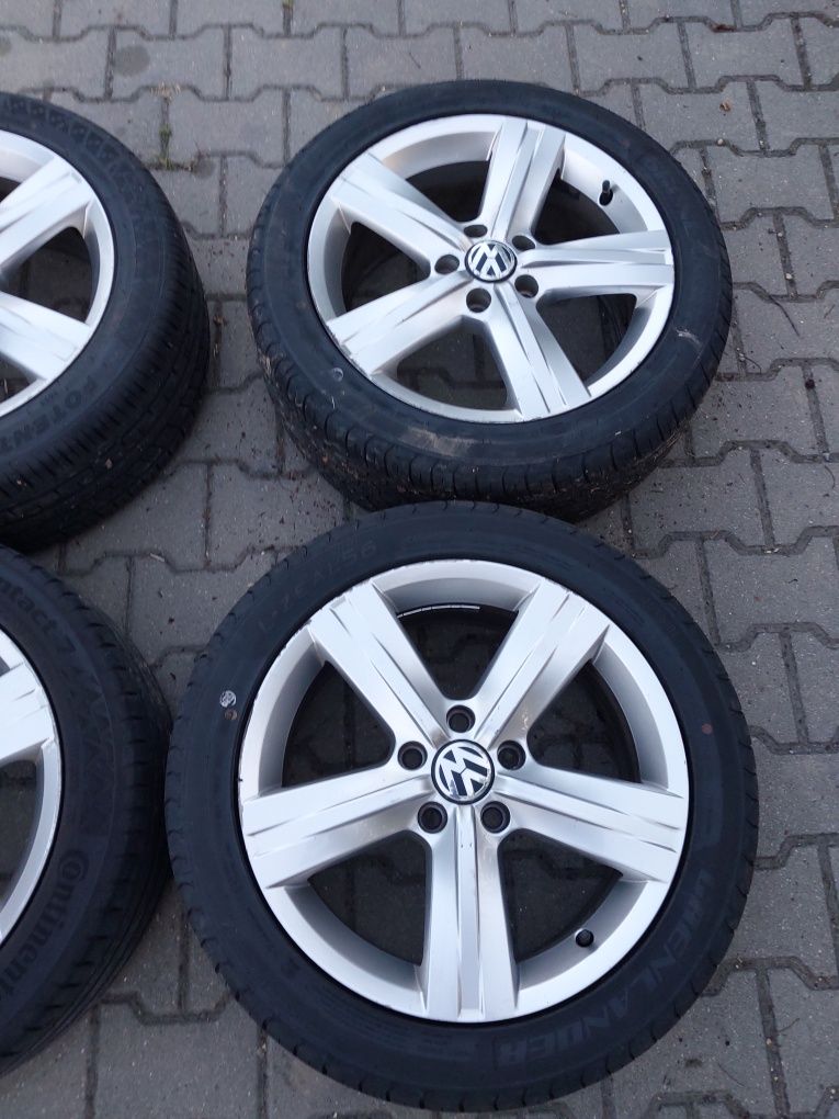 Alufelgi 17 kola 5x112 Audi VW opony