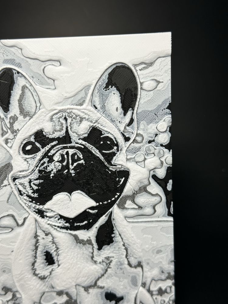 Obraz buldog francuski dekoracja 3d dekor obrazek