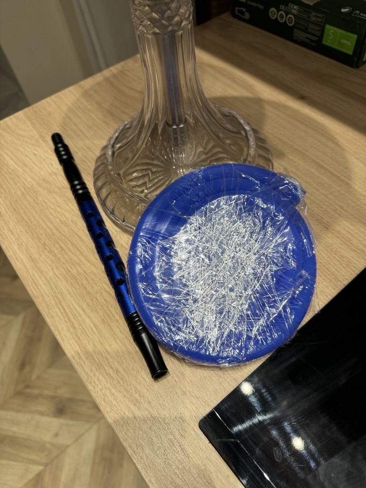 Fajka wodna  Shisha (Kaya Blue)+ Cybuch gliniany Fugo Bowl MOON