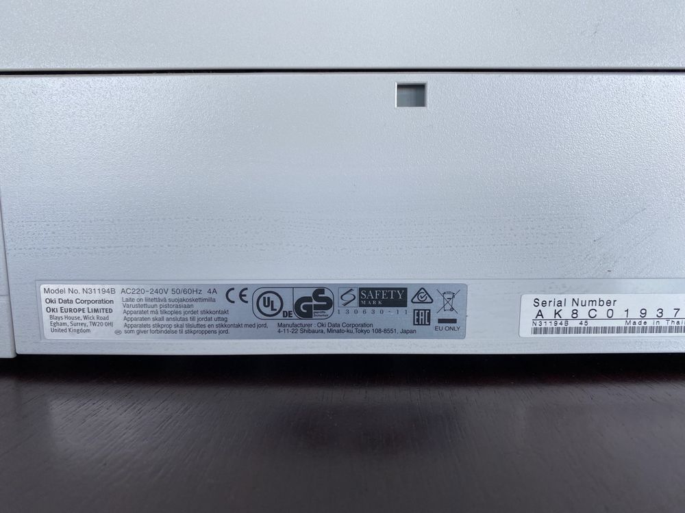 Impressora OKI Pro7411 WT