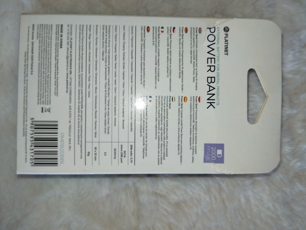 Powerbank 2000mAh