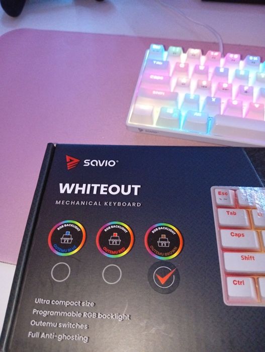 Klawiatura mechaniczna Gamingowa RGB LED podświetlana