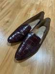 Loafersy mokasyny burgundowe burgund bordo eleganckie bordowe