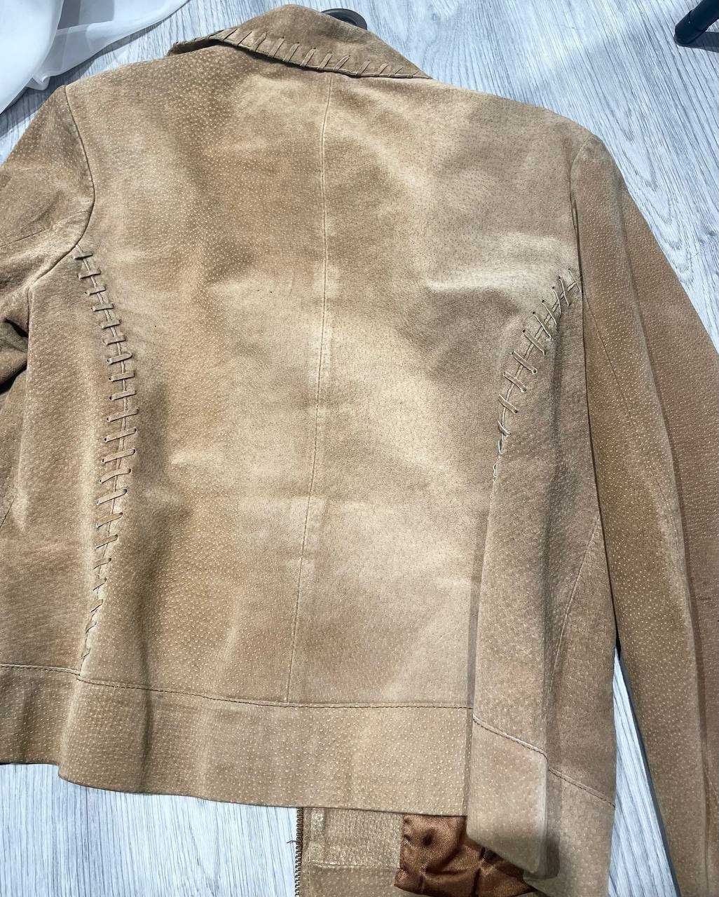 Куртка натуральна замша New Look Розмір 14 (M-L) пісочного кольору