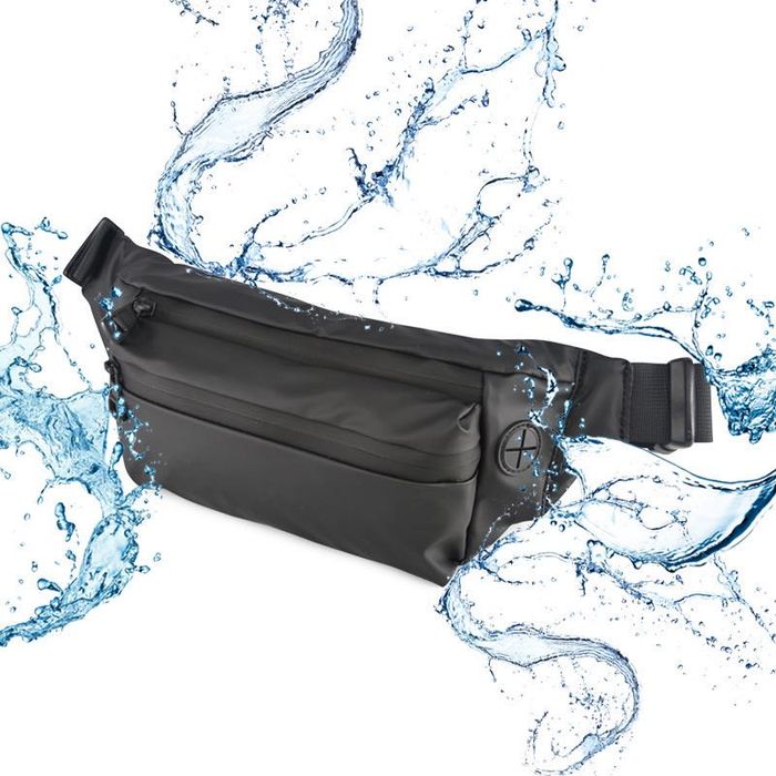 Сумка поясная бананка черная