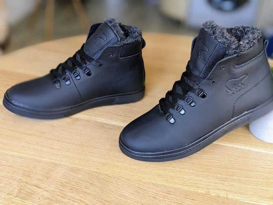Чоловічі зимові черевики натуральна шкіра Ботинки мужские зимние кожа