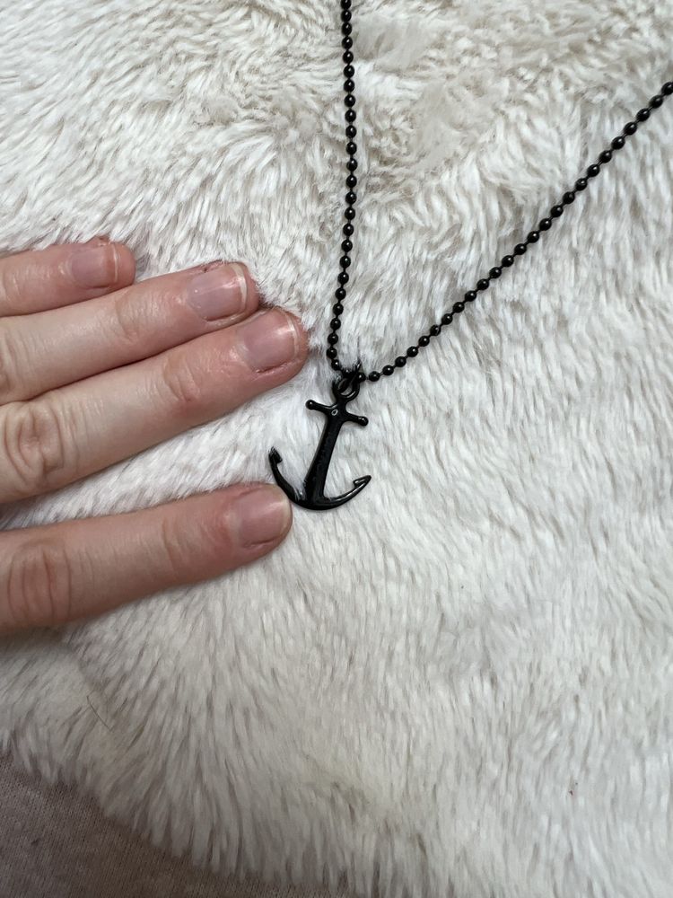 Naszyjnik łańcuszek kotwica męski unisex marynarski marine Tom Hope 26