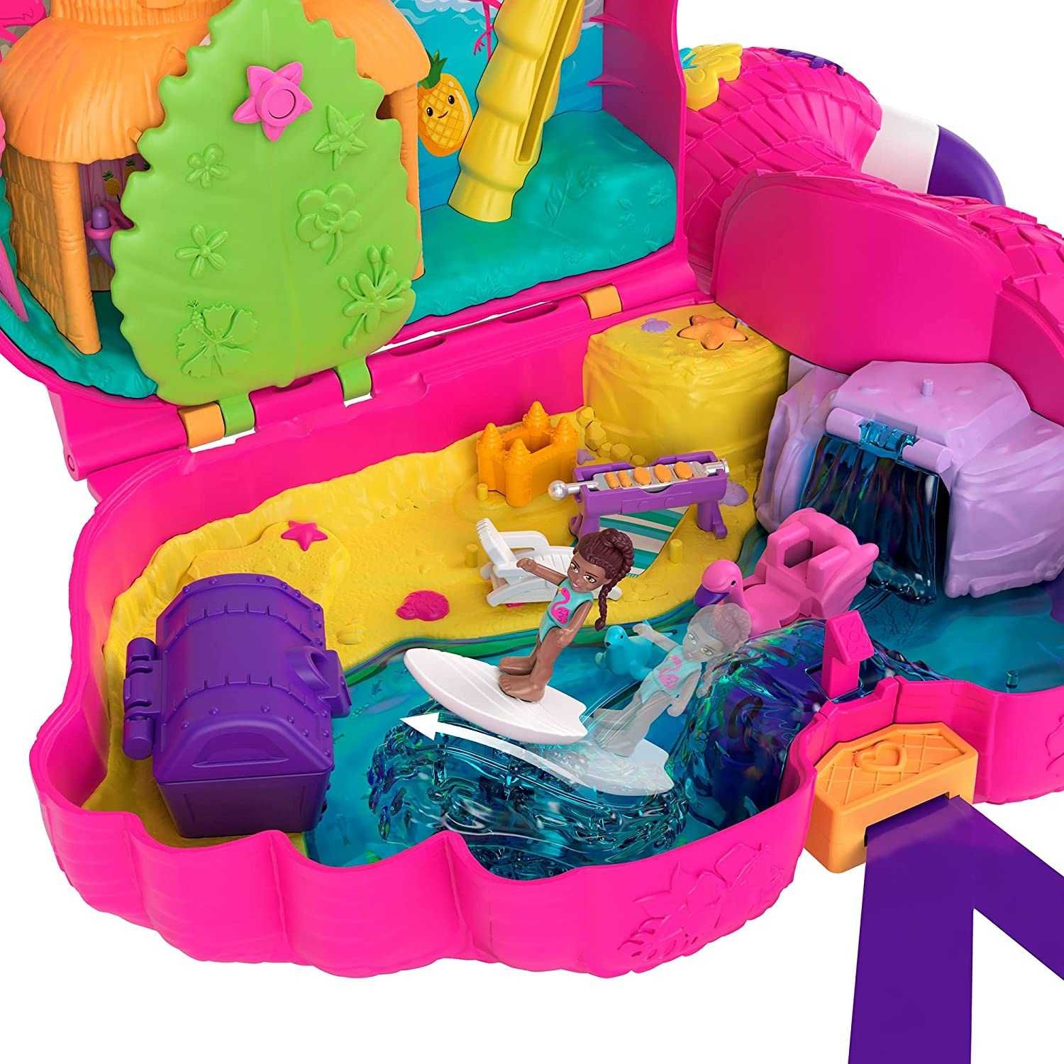 набор Полли Покет Фламинго волшебные сюрпризы Polly pocket Mattel