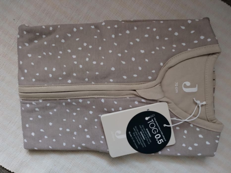 Jollein śpiworek niemowlęcy do 6 m letni beżowy Spickle Nougat 70 cm