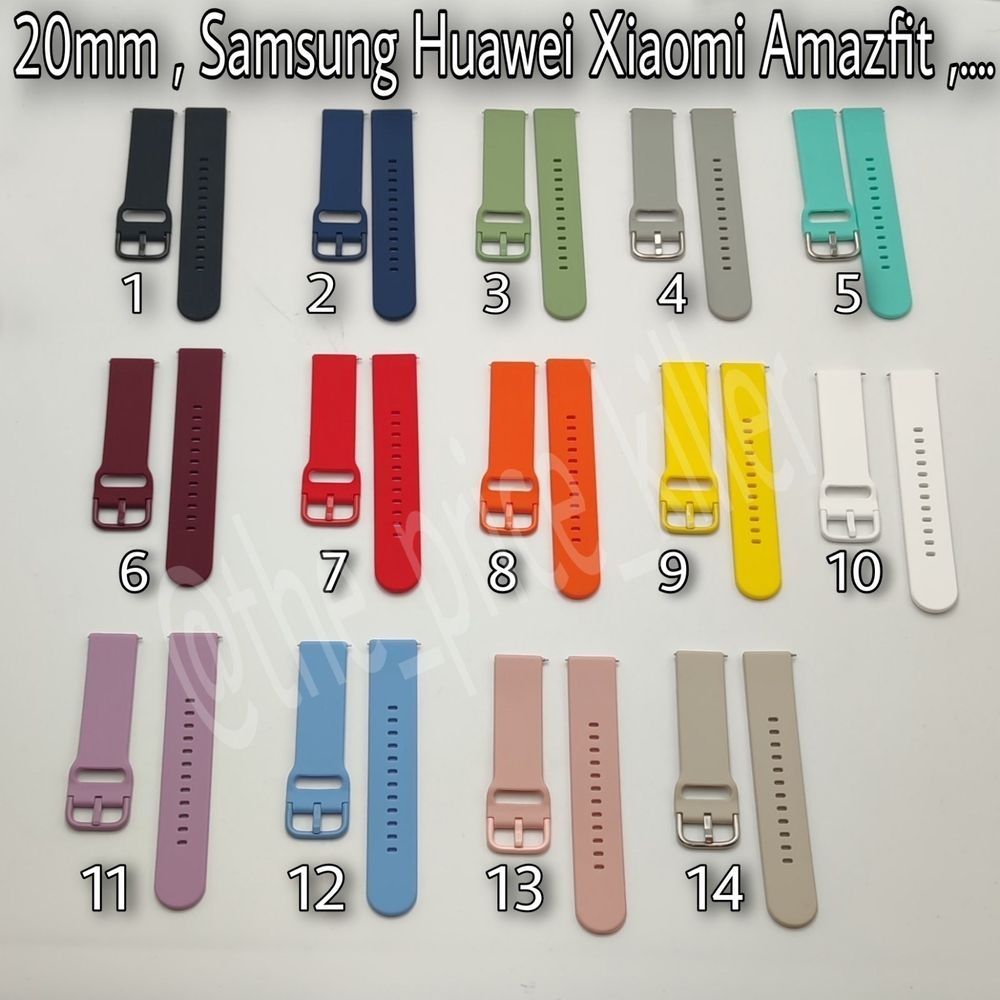 Ремешок 20мм универсальный samsung active watch Amazfit Haylou Huawei