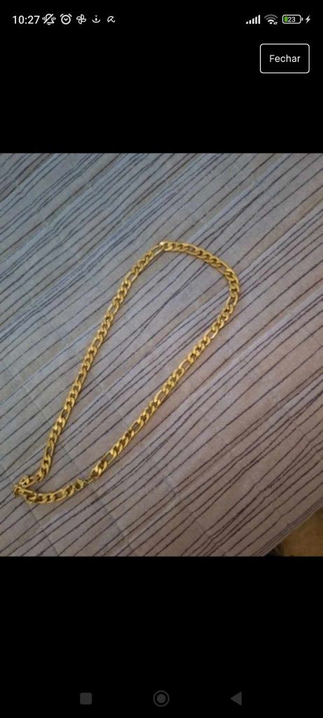 Relógio e colar pulseiras