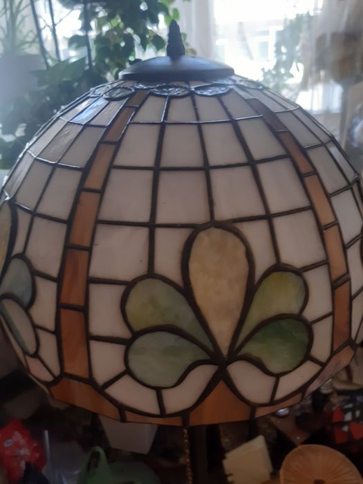 Tiffany Stara lampa podłogowa plus kinkiet