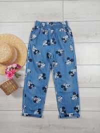 Легкі котонові джинси H&M Mickey Mouse  для дівчинки зр.140см