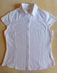 Лёгкая летняя белая х/б рубашка с коротким рукавом Outventure р. 48