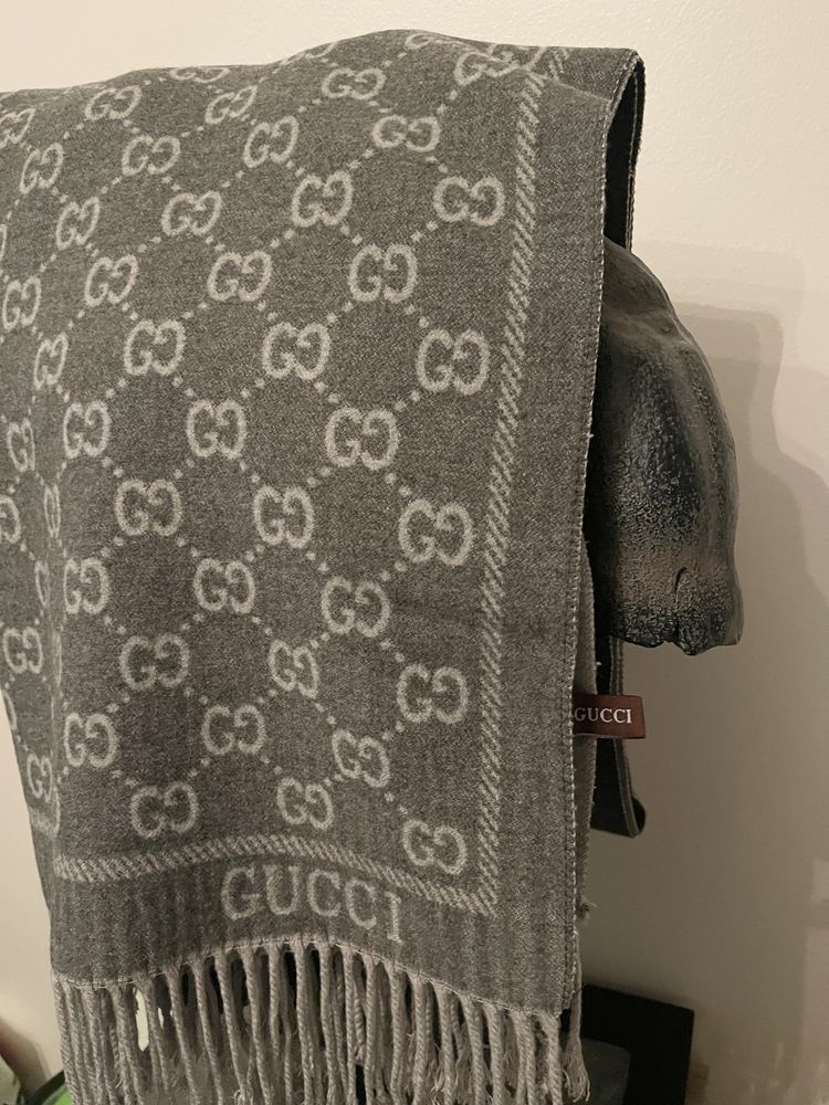 Cachecol Gucci Caxemira/Seda