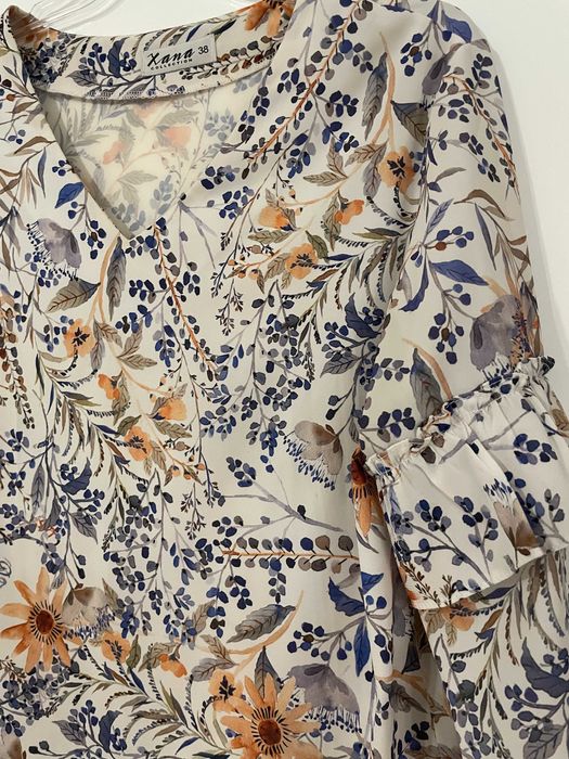 Xana bluzka damska wzór falbany rozm. 38