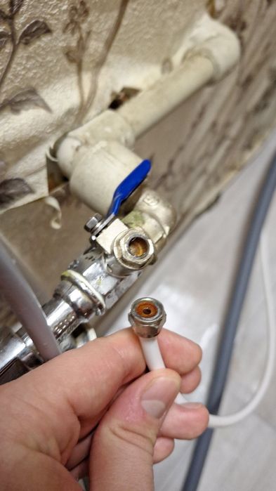 Дренажный хомут, шаровой кран тройник 3/8 (1/2) фильтр для воды, осмос