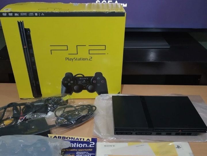 Playstation 2 Slim Completa em Caixa
