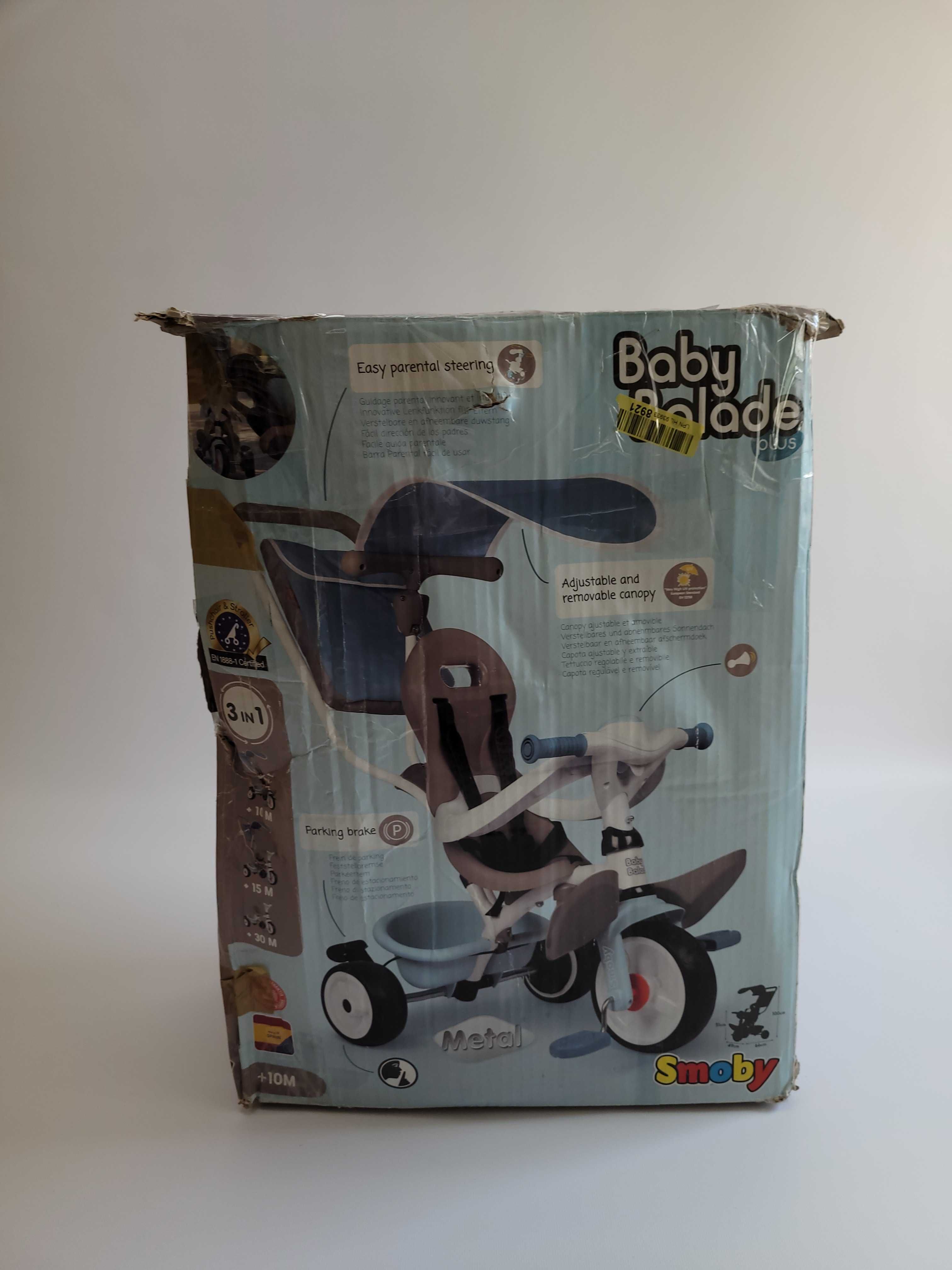 SMOBY Baby Balade Rowerek trójkołowy 3w1 K R1