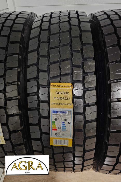 315/80R22.5 NOWA (1070netto) GROUNDSPEED opona napędowa opony napęd