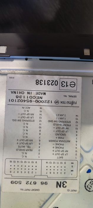 Штатна магнітола Chevrolet Captiva