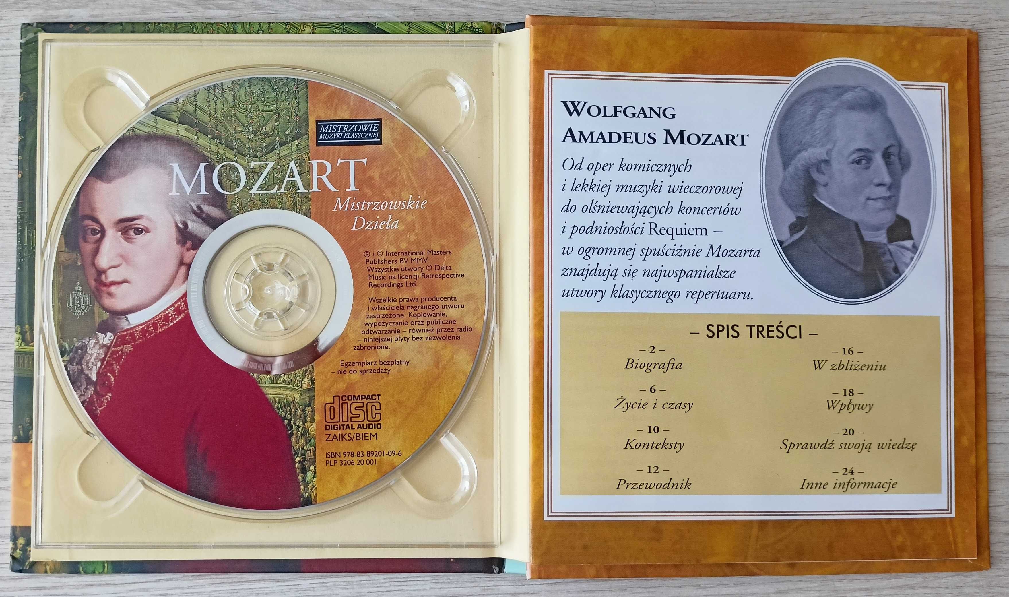 Płyta CD - Mozart. Mistrzowskie dzieła.