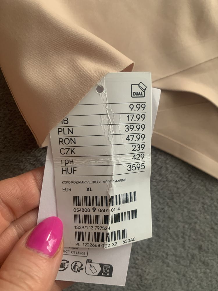 Stringi wyszczuplajace modelujące XL h&m
