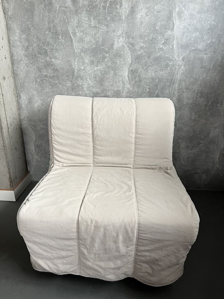 Fotel rozkladany łóżko polowe  Ikea Lycksele beżowy 2 szt