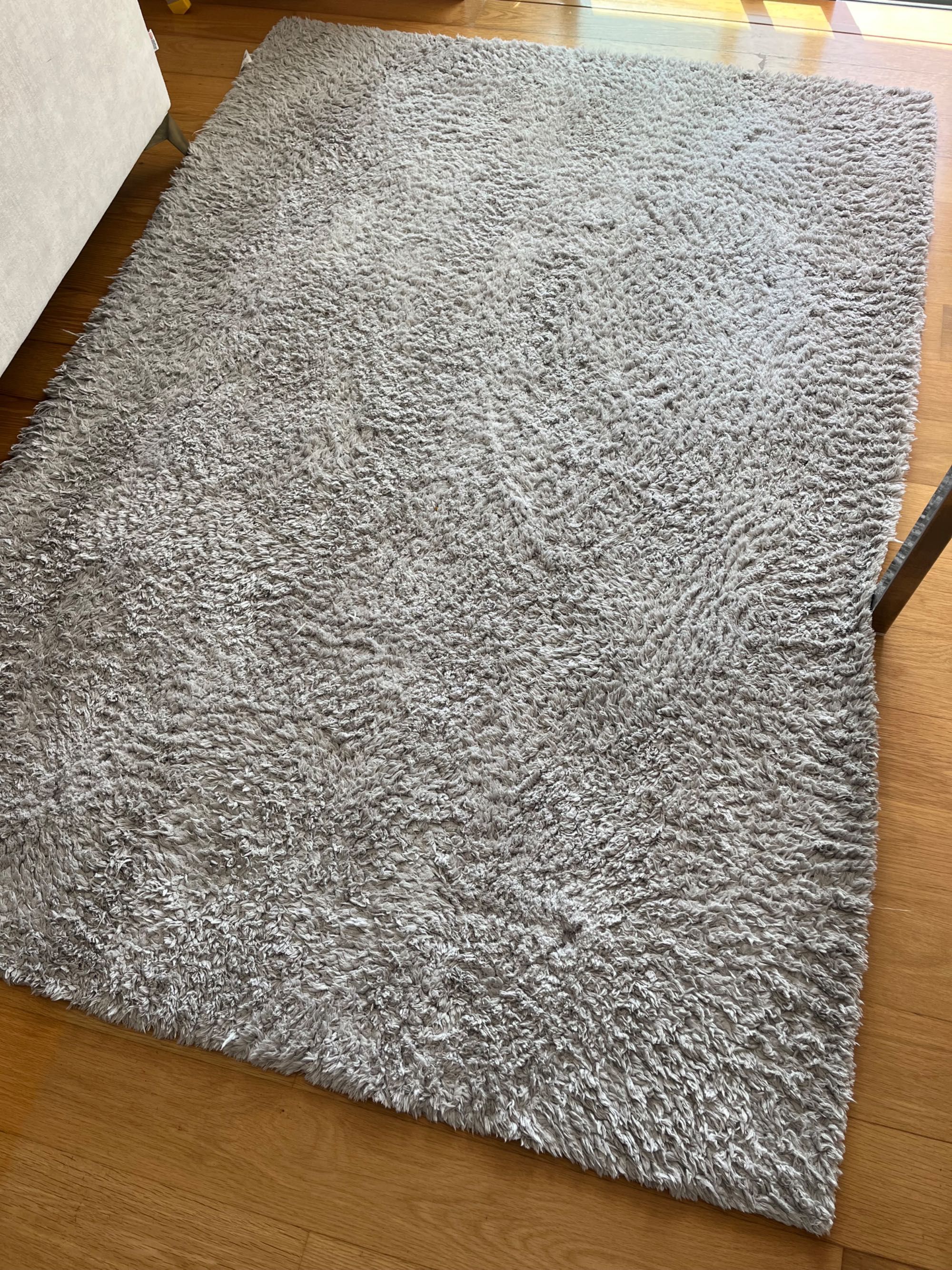 Carpete cinzenta 160 cm x 230 cm