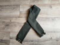 Szal szalik Laura Ashley zielony Pure New Wool 142cm x 30cm