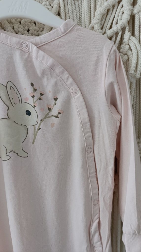 H&M śpiochy pajac pajacyk piżama zestaw set roz.98