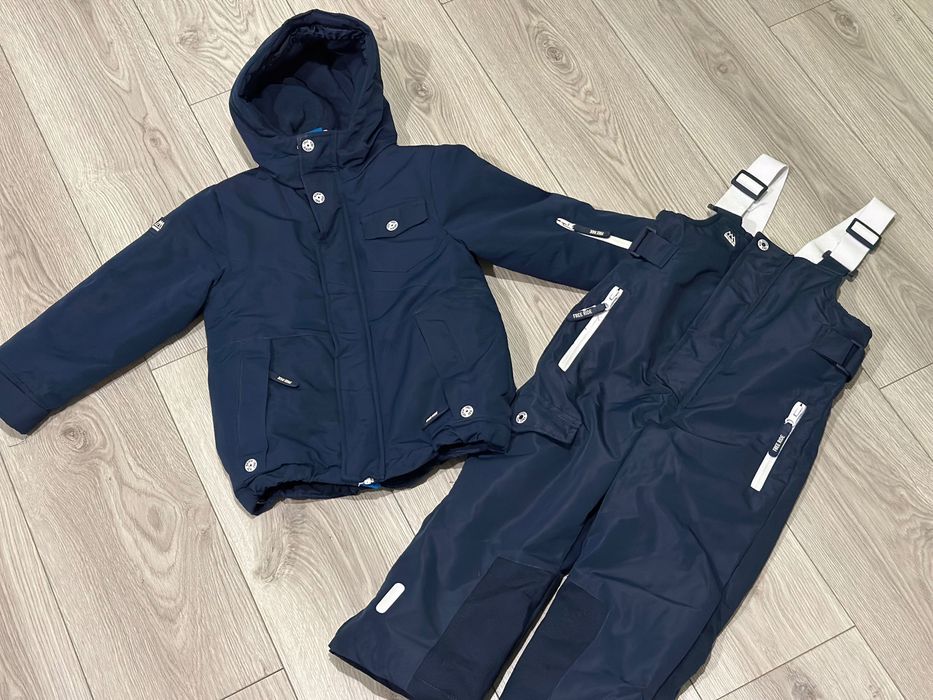 Kombinezon zimowy narciarski kurtka i spodnie 104