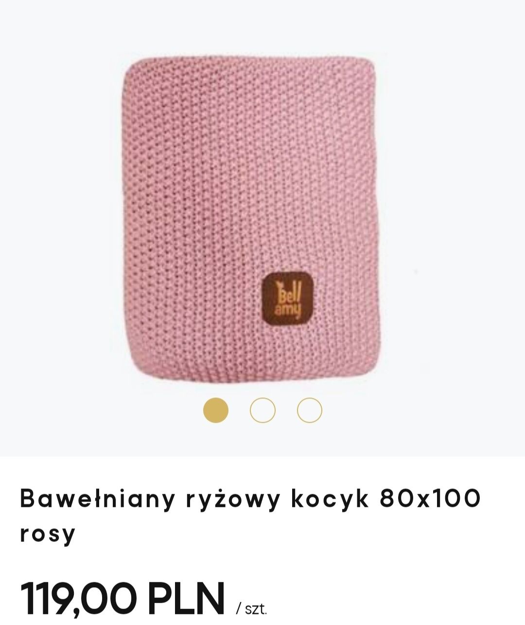 Bawełniany kocyk ryżowy koc Bell Amy 80x100