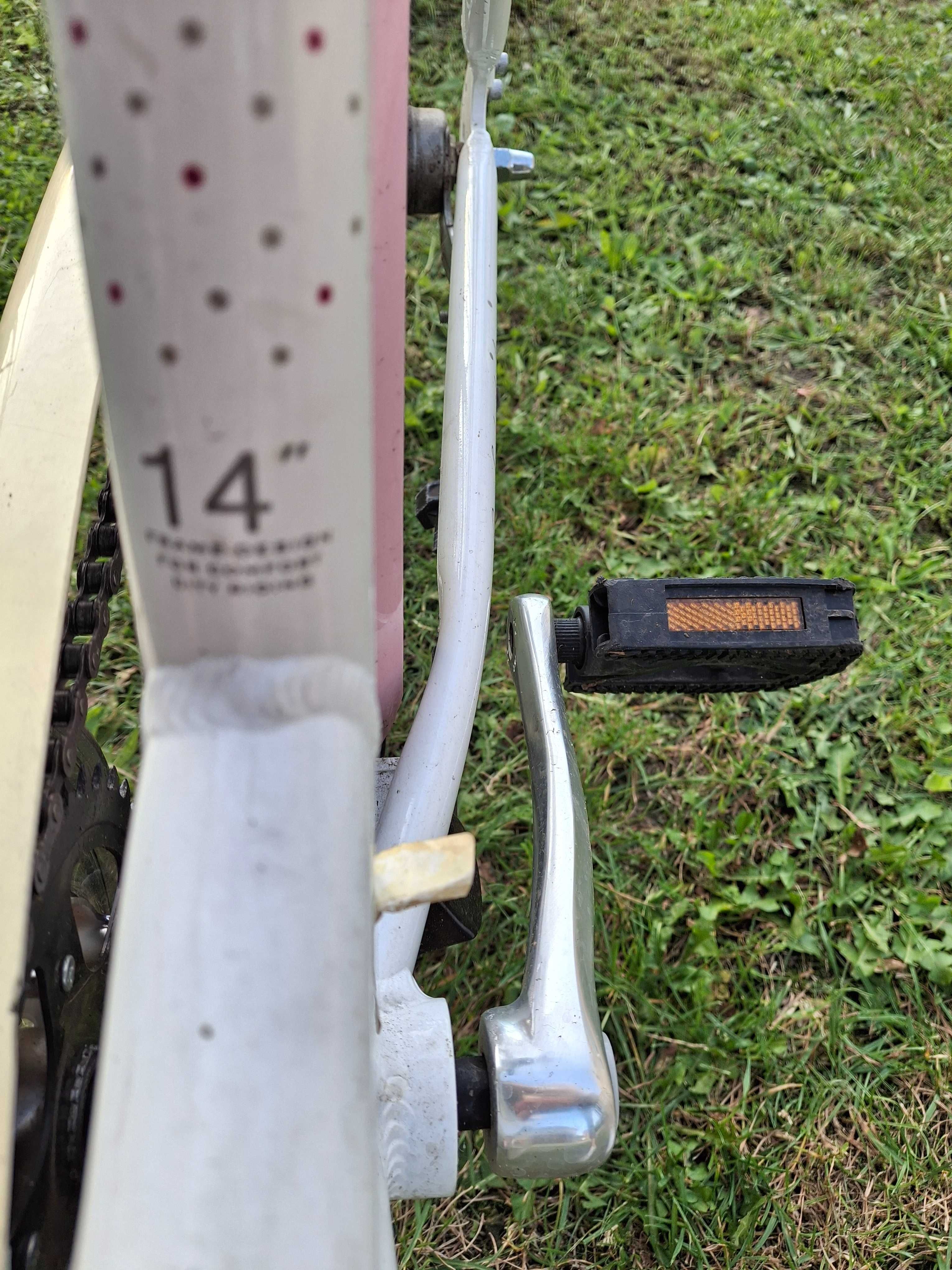 Rower Storm model Daisy Lux kola 24" rama 14" + Kask Kross Metropolis
