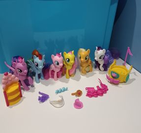 My Little Pony Mane 6 kucyki G4 reboot Hasbro MLP brushable