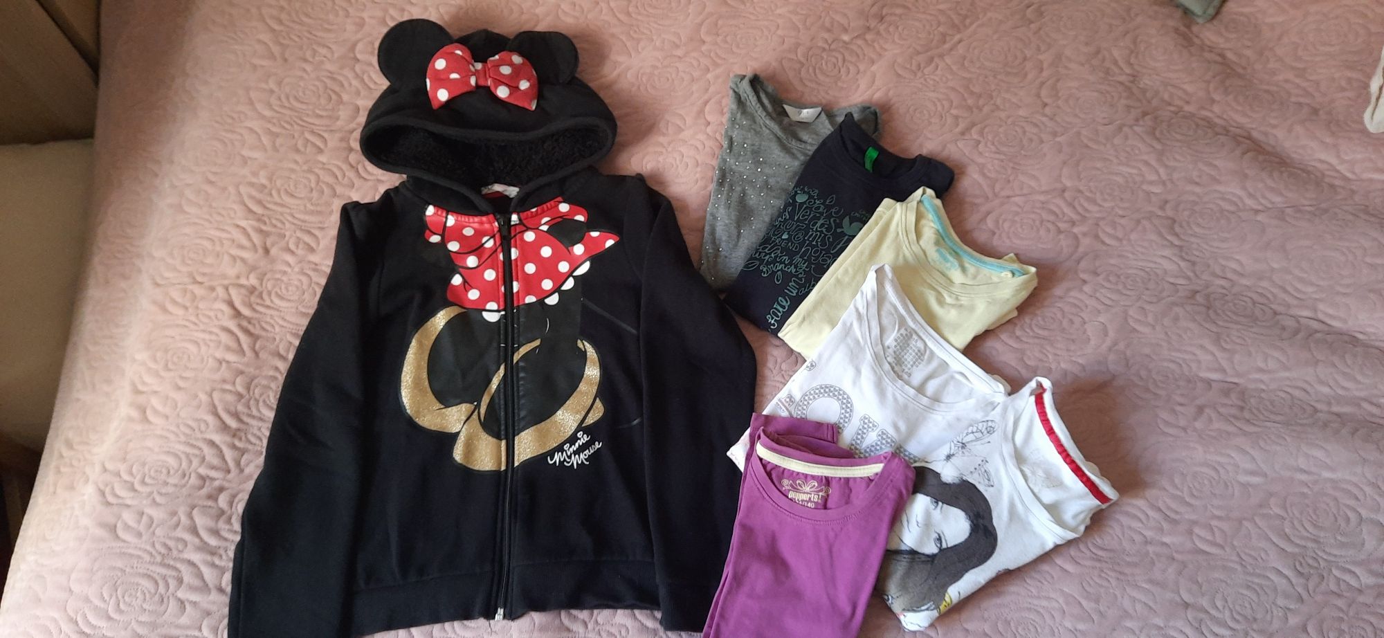 Zestaw bluzek i bluza 134/140