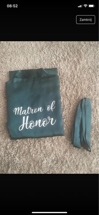 Szlafrok slubny druhna XL